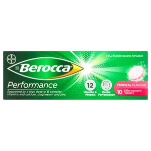 Berocca Performance Tropical Effervescent - 10 Tablets