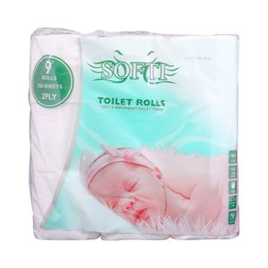 Softi Toilet Rolls 2 Ply-9 Pack