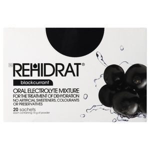 Rehidrat, Oral Electrolyte Mixture, Blackcurrant, 14g X 20 Sachets