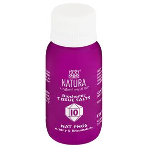 Natura Nat Phos 10 Tissue Salts 125 Tabs