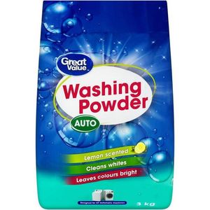 Great Value Auto Washing Powder 3Kg