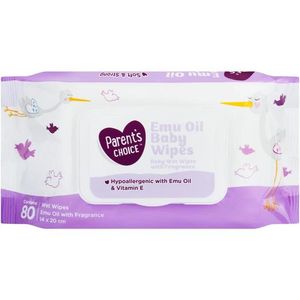 Parents Choice Baby Wet Wipes Fragrance Emu Oil