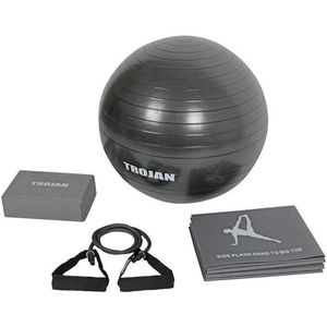 Trojan Core Yoga Set, Size: 762X152X228MM1 x 55 CM ANTI-BURST YOGA BALLMAT SIZE: 1730 x 610 x 3MM2 YR WRTY
