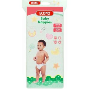 Econo Nappies 100's Size 5