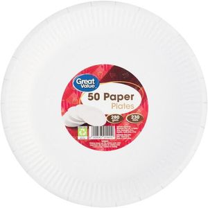 Great Value Paper Plates 50S