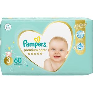 Pampers Premuim Value Pack Midi 60's Nappies