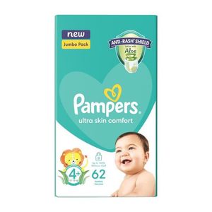 Pampers Ab Jumbo Maxi Plus Size 4+ 62S Nappies
