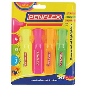 Penflex Highlighters (Pack Of 4)