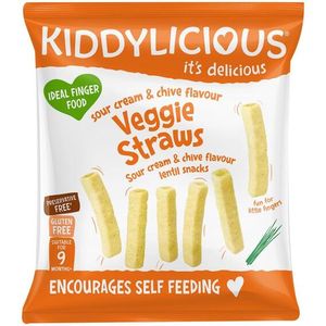 Kiddylicious Sour Creamy & Chives Flv Veggie Straw 12