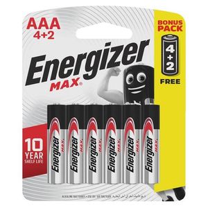 Energizer Max Aaa 4+2 Pack
