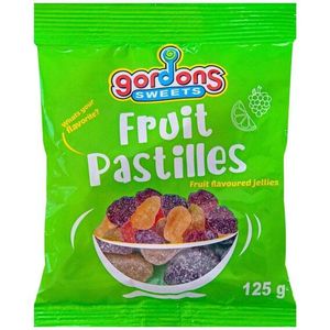 Gordons Sweets Fruit Pastilles 125G