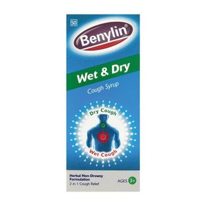 Benylin Cough Syrup Wet/dry, Size: 100ml