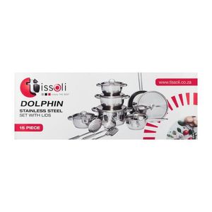Tissolli 15 Piece Stainless Steel Pot Set