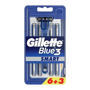 Gillette 3 Hybrid 6+3 Disp Razor, Blue