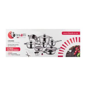 Tissolli 21 Piece Crown Stainless Steel Pot Set