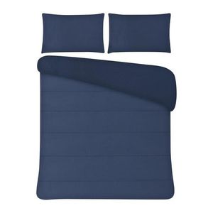 Always Home Plain Queen Comforter, Navy