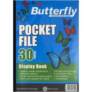 Butterfly A4 Pocket File 30 Page