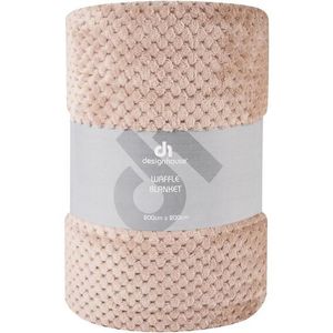 Design House Waffle Throw Taupe 1 Ea