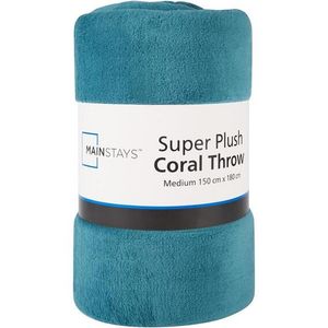 Mainstays Sup/plush Blankt, Teal