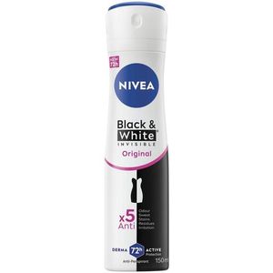 Nivea Deo Spray Black & Original, White, Size: 150ml