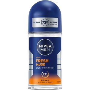 Nivea Men Roll-On Fresh Musk, Size: 50ml