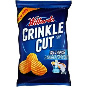 Willards Crinkle Cut Salt&vinegar 125G 125 G
