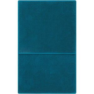 Mainstays 2 Piece Bobble Bathmat Set Turq, 100% Polyester