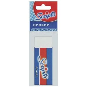 Scripto Plastic Eraser, White
