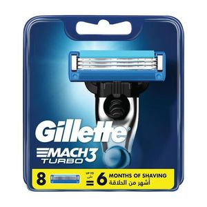 Gillette Mach 3 Turbo Blades 8Ct