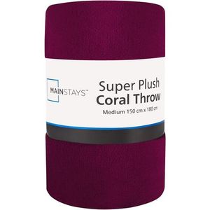 Mainstays Sup/plush Blankt, Purple