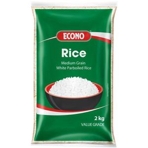 Econo Rice Grain Parboiled 2Kg, Size: M