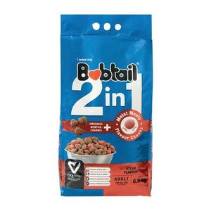 Bobtail 2-In-1 Real Adult Moist Chunks Steak 6,5 Kg