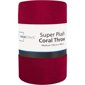Mainstays Sup/plush Blankt, Red