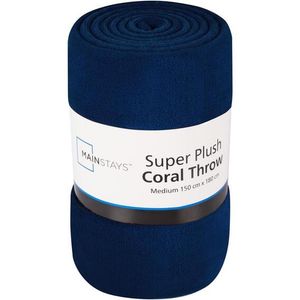 Mainstays Sup/plush Blankt, Navy