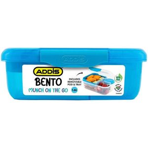 Addis Bento Lunchbox 1 Ea, Blue