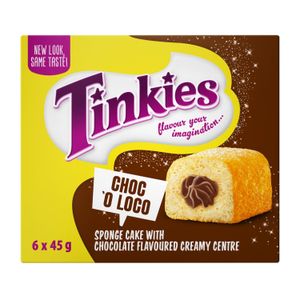 Tinkies Sponge Cakes Chocolate (6 x 45g)