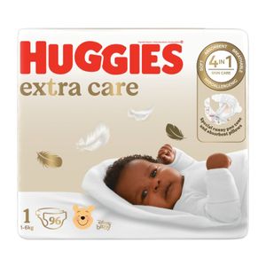 Huggies Extra Care Nappies Size 1 (2 x 96's)