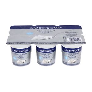 Lancewood Lancewood Double Cream Yoghurt Plain DBL CREAM PLAIN (6 X 100G)