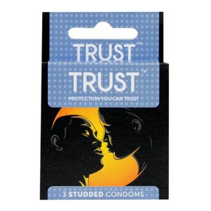 Trust Studded Condoms Hanging Pack (3's)