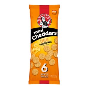Bakers Mini Cheddars Cheese (6 x 33G)