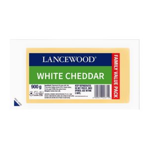 Lancewood Cheese White Cheddar (1 x 900g)