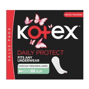 Kotex Pantyliners Unscented (8 x 88's)