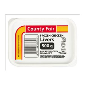County Fair Chicken Livers Tub (16 x 500g)