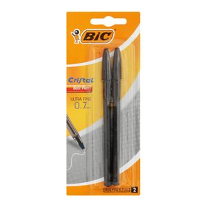 BIC Cristal Ballpoint Pen Black 2 Pack Black