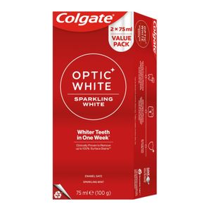 Colgate Optic White Sparkling Twinpack ()