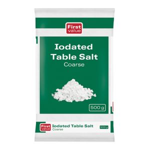 First Value Coarse Salt (1 x 500g)