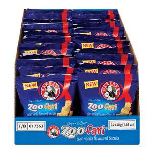 Bakers Mini Biscuits Zoofari (24 x 40G)