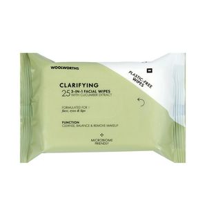 Clarify 3 in 1 Facial Wipes with Cucumber Extract 25 pc