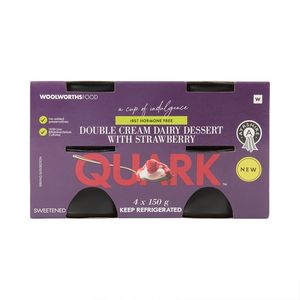 Quark? Double Cream Ayrshire Dairy Dessert with Strawberry 4 x 150 g