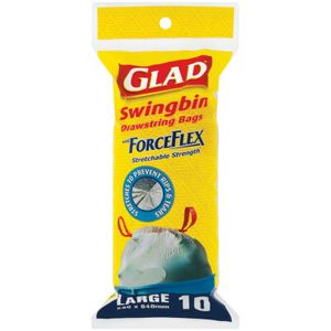 Glad Swingbin Drawstring Bags 10 pk